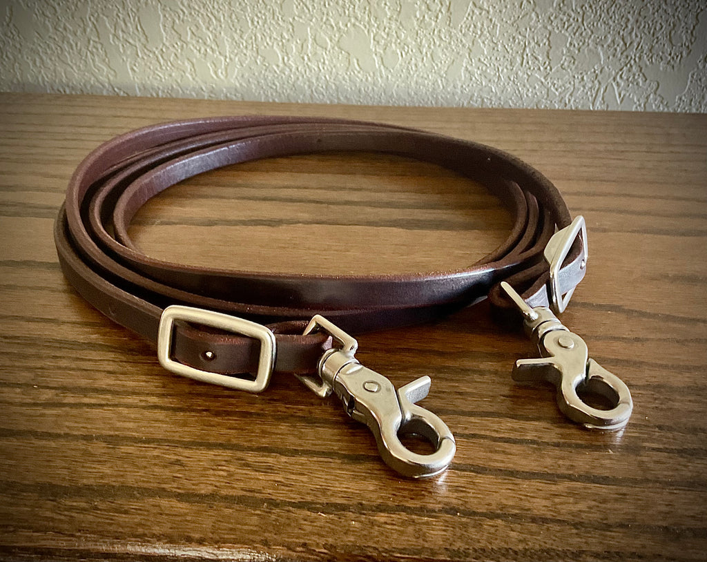 Soft Roping Reins FLR12 1/2” Roping Rein With Snaps | Western Horse Company Ltd.