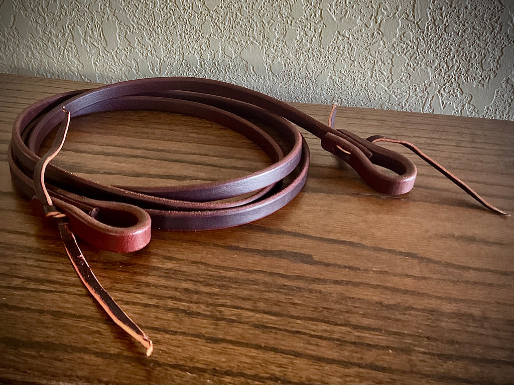 Soft Roping Reins FLR12W 1/2” Roping Rein With Waterloops | Western Horse Company Ltd.