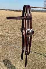 HS1634 3/4" Str. Brow Doubled & Stitched