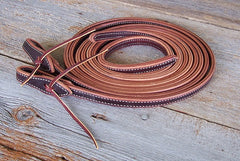 DSR58L 5/8" Doubled & Stitched Reins