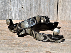 SP208 Spur With Floral And Scrolls