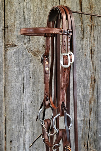 FR207 Bridle with Copper Twist Snaffle